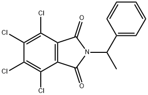 4,5,6,7-tetrachloro-2-(1-phenylethyl)-1H-isoindole-1,3(2H)-dione 结构式