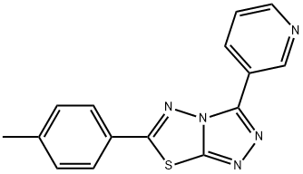 6-(4-methylphenyl)-3-(3-pyridinyl)[1,2,4]triazolo[3,4-b][1,3,4]thiadiazole Structure