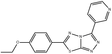 ethyl 4-[3-(3-pyridinyl)[1,2,4]triazolo[3,4-b][1,3,4]thiadiazol-6-yl]phenyl ether Struktur