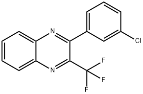 2-(3-chlorophenyl)-3-(trifluoromethyl)quinoxaline Struktur