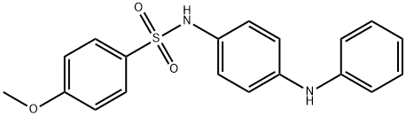 N-(4-anilinophenyl)-4-methoxybenzenesulfonamide 化学構造式