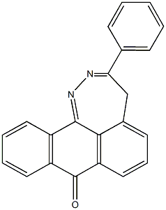 3-phenylanthra[9,1-cd][1,2]diazepin-8(4H)-one 化学構造式