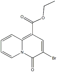 ethyl 3-bromo-4-oxo-4H-quinolizine-1-carboxylate Structure
