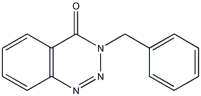 3-ベンジル-1,2,3-ベンゾトリアジン-4(3H)-オン 化学構造式