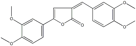 3-(3,4-dimethoxybenzylidene)-5-(3,4-dimethoxyphenyl)-2(3H)-furanone Structure