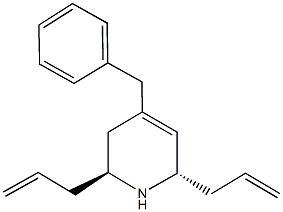 2,6-diallyl-4-benzyl-1,2,3,6-tetrahydropyridine Structure