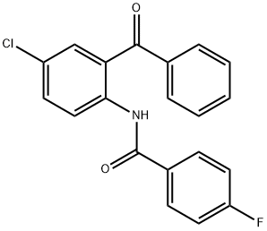 N-(2-benzoyl-4-chlorophenyl)-4-fluorobenzamide Structure