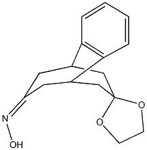 spiro(9,10-benzobicyclo[3.3.2]decane-7,2'-[1,3]-dioxolane)-3-one oxime|