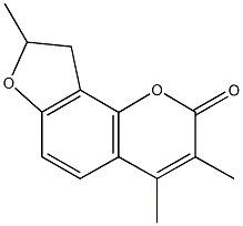 3,4,8-trimethyl-8,9-dihydro-2H-furo[2,3-h]chromen-2-one|