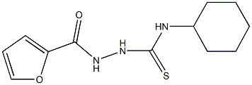 N-cyclohexyl-2-(2-furoyl)hydrazinecarbothioamide Struktur