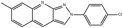 2-(4-chlorophenyl)-7-methyl-2H-pyrazolo[3,4-b]quinoline Structure