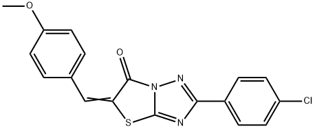 158525-97-4 2-(4-chlorophenyl)-5-(4-methoxybenzylidene)[1,3]thiazolo[3,2-b][1,2,4]triazol-6(5H)-one