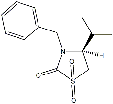 3-benzyl-4-isopropyl-1,3-thiazolidin-2-one 1,1-dioxide Structure