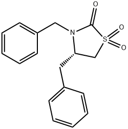 3,4-dibenzyl-1,3-thiazolidin-2-one 1,1-dioxide Struktur