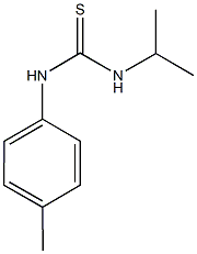 N-isopropyl-N'-(4-methylphenyl)thiourea Struktur