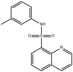 N-(3-methylphenyl)-8-quinolinesulfonamide Struktur