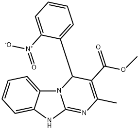 methyl 4-{2-nitrophenyl}-2-methyl-1,4-dihydropyrimido[1,2-a]benzimidazole-3-carboxylate|