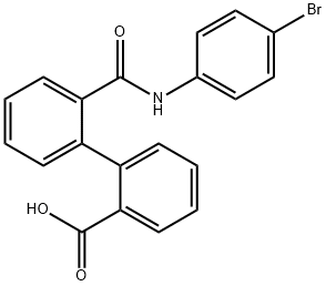 2'-[(4-bromoanilino)carbonyl][1,1'-biphenyl]-2-carboxylic acid,159046-16-9,结构式