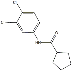 N-(3,4-dichlorophenyl)cyclopentanecarboxamide,15907-82-1,结构式