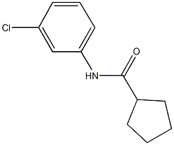 N-(3-chlorophenyl)cyclopentanecarboxamide Struktur