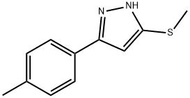 methyl 3-(4-methylphenyl)-1H-pyrazol-5-yl sulfide 结构式