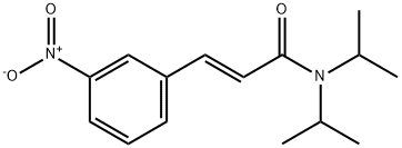 3-{3-nitrophenyl}-N,N-diisopropylacrylamide Structure