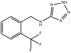 N-(2H-tetraazol-5-yl)-N-[2-(trifluoromethyl)benzyl]amine Struktur