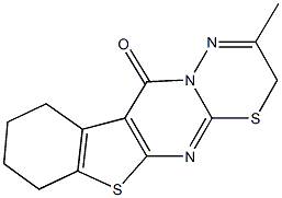 159890-91-2 2-methyl-7,8,9,10-tetrahydro-3H,11H-[1]benzothieno[2',3':4,5]pyrimido[2,1-b][1,3,4]thiadiazin-11-one