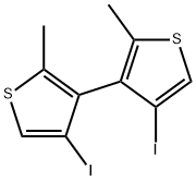 3,3'-bis[4-iodo-2-methylthiophene] 结构式