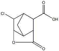 2-chloro-5-oxo-4-oxatricyclo[4.2.1.0~3,7~]nonane-9-carboxylic acid 结构式