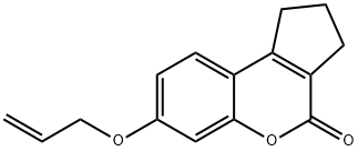 7-(allyloxy)-2,3-dihydrocyclopenta[c]chromen-4(1H)-one 结构式