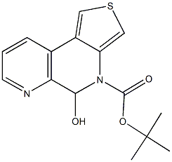 tert-butyl5-hydroxythieno[3,4-f][1,7]naphthyridine-4(5H)-carboxylate 化学構造式