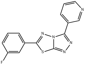 6-(3-fluorophenyl)-3-(3-pyridinyl)[1,2,4]triazolo[3,4-b][1,3,4]thiadiazole Structure