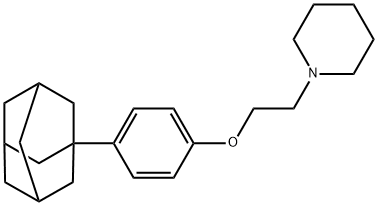 1-{2-[4-(1-adamantyl)phenoxy]ethyl}piperidine Structure