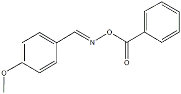 4-メトキシベンズアルデヒドO-ベンゾイルオキシム 化学構造式