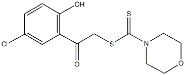 2-(5-chloro-2-hydroxyphenyl)-2-oxoethyl 4-morpholinecarbodithioate,160688-21-1,结构式