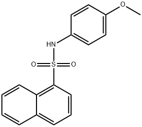 N-(4-methoxyphenyl)-1-naphthalenesulfonamide,160878-31-9,结构式