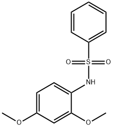 N-(2,4-dimethoxyphenyl)benzenesulfonamide Struktur
