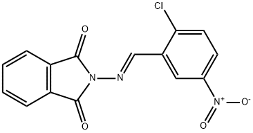 2-({2-chloro-5-nitrobenzylidene}amino)-1H-isoindole-1,3(2H)-dione Structure