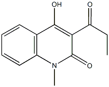 4-hydroxy-1-methyl-3-propionyl-2(1H)-quinolinone Structure