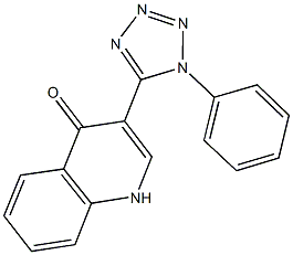 3-(1-phenyl-1H-tetraazol-5-yl)-4(1H)-quinolinone,161464-73-9,结构式