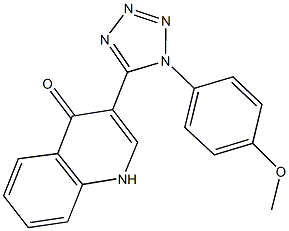 3-[1-(4-methoxyphenyl)-1H-tetraazol-5-yl]-4(1H)-quinolinone Structure