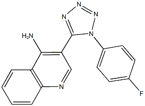 3-[1-(4-fluorophenyl)-1H-tetraazol-5-yl]-4-quinolinylamine Structure