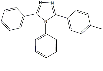 3,4-bis(4-methylphenyl)-5-phenyl-4H-1,2,4-triazole Struktur