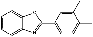 2-(3,4-dimethylphenyl)-1,3-benzoxazole 化学構造式