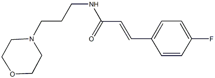 3-(4-fluorophenyl)-N-[3-(4-morpholinyl)propyl]acrylamide Struktur