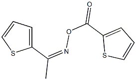 1-(2-thienyl)ethanone O-(2-thienylcarbonyl)oxime 化学構造式