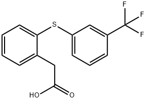 (2-{[3-(trifluoromethyl)phenyl]sulfanyl}phenyl)acetic acid,16174-91-7,结构式