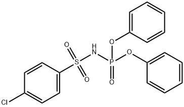 diphenyl (4-chlorophenyl)sulfonylamidophosphate Structure