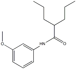 N-(3-methoxyphenyl)-2-propylpentanamide Struktur